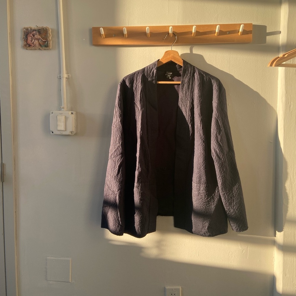 Navy Blue Eileen Fisher Blazer, Size 1X